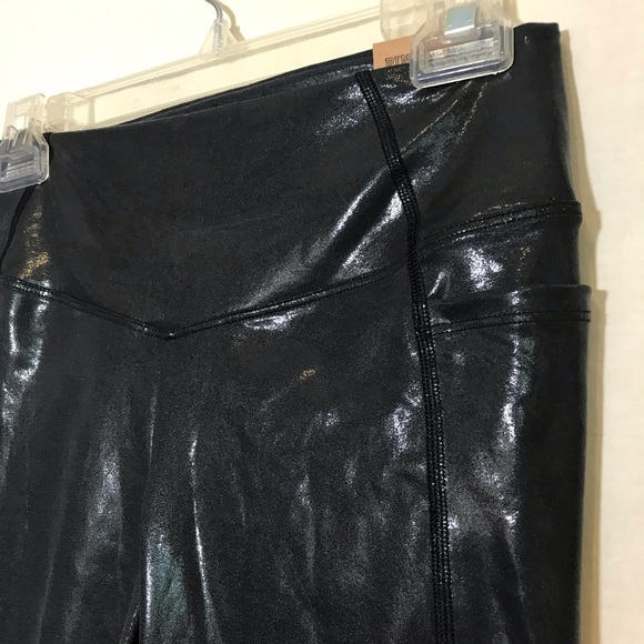 NEW Victoria’s Secret PINK * Shiny Grey Ultimate High Waist Legging Pants NWT M - Picture 5 of 13